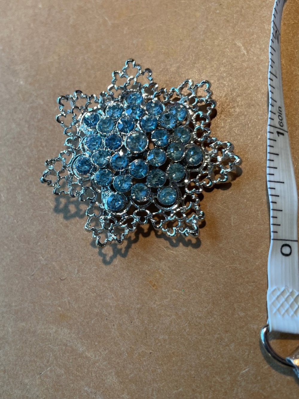 Blue Snowflake Pin - Picture 2 of 3